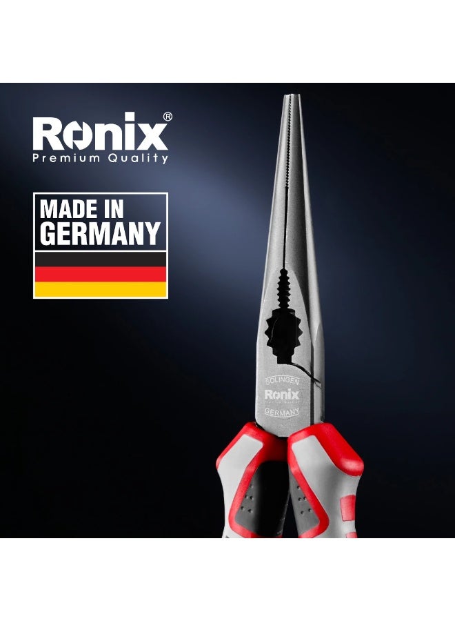 RONIX Long Nose Plier 8 inch German # RH-1318 - Image 1